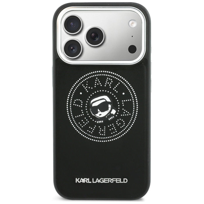Кейс Karl Lagerfeld Point & Karl Sketch MagSafe за iPhone 17 Pro - черен