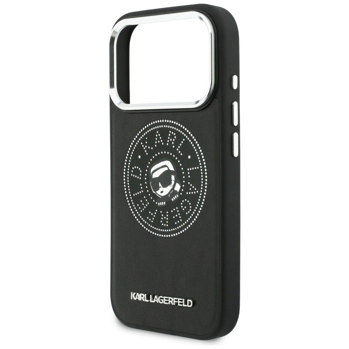 Кейс Karl Lagerfeld Point & Karl Sketch MagSafe за iPhone 17 Pro - черен