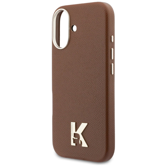 Кейс Karl Lagerfeld с лого на Karl Head за iPhone 17 - кафяв