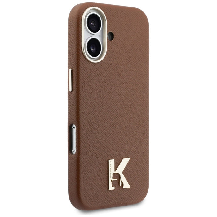 Кейс Karl Lagerfeld с лого на Karl Head за iPhone 17 - кафяв
