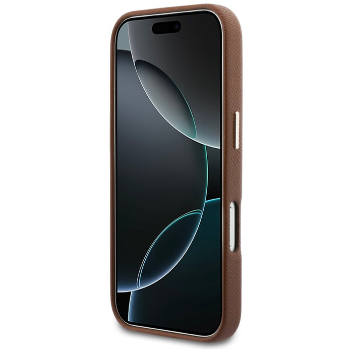 Кейс Karl Lagerfeld с лого на Karl Head за iPhone 17 Pro - кафяв