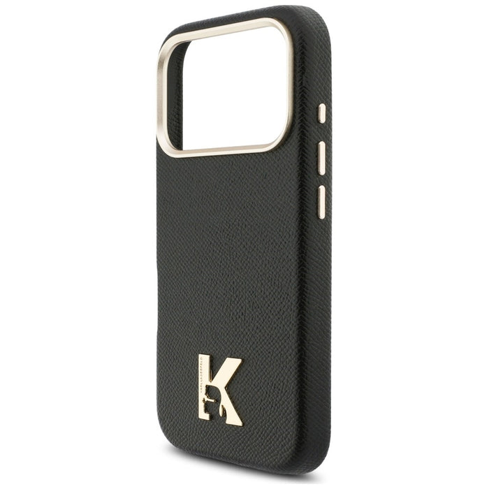 Кейс Karl Lagerfeld с лого на Karl Head за iPhone 17 Pro - черен