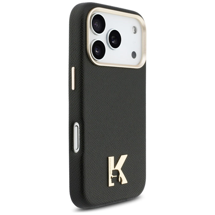 Кейс Karl Lagerfeld с лого на Karl Head за iPhone 17 Pro - черен
