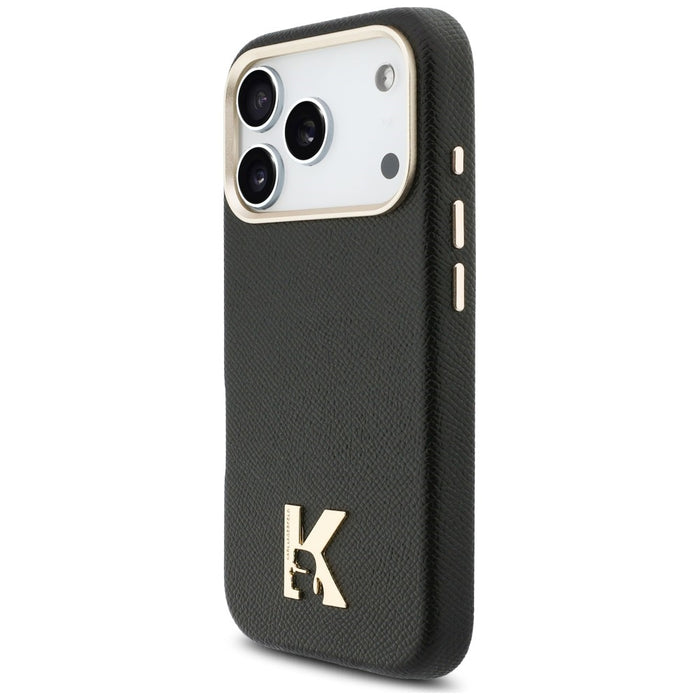 Кейс Karl Lagerfeld с лого на Karl Head за iPhone 17 Pro - черен