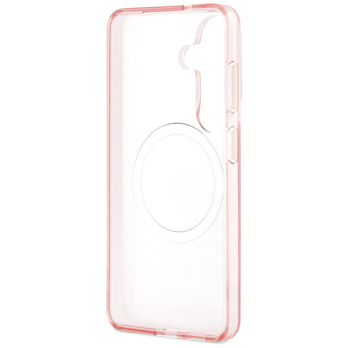 Кейс Karl Lagerfeld IML Repeated Choupette MagSafe за Samsung Galaxy S26 - розов