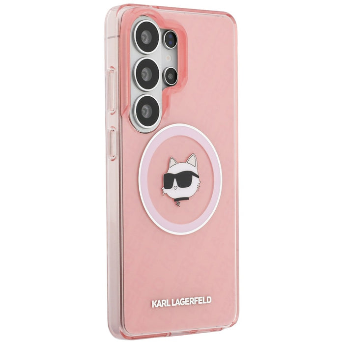 Калъф Karl Lagerfeld IML Repeated Choupette MagSafe за Samsung Galaxy S26 Ultra - розов