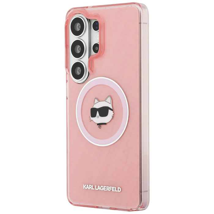 Калъф Karl Lagerfeld IML Repeated Choupette MagSafe за Samsung Galaxy S26 Ultra - розов