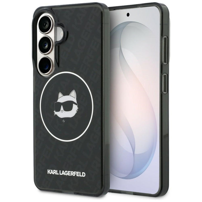Кейс Karl Lagerfeld IML Repeated Choupette MagSafe за Samsung Galaxy S26 - черен