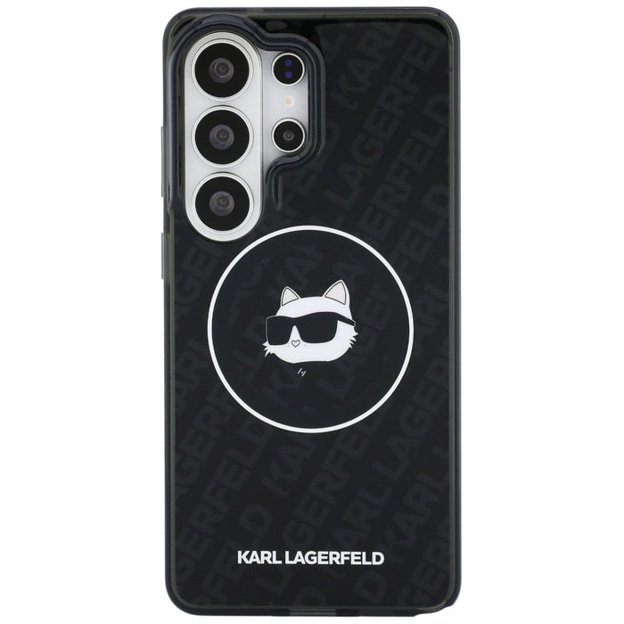 Калъф Karl Lagerfeld IML Repeated Choupette MagSafe за Samsung Galaxy S26 Ultra - черен