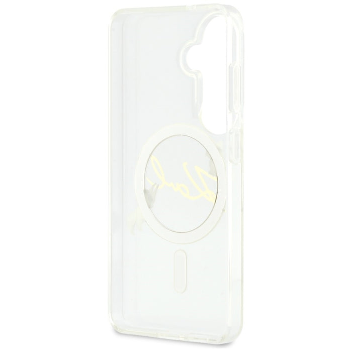 Кейс Karl Lagerfeld IML KC Script MagSafe за Samsung Galaxy S26 - прозрачен