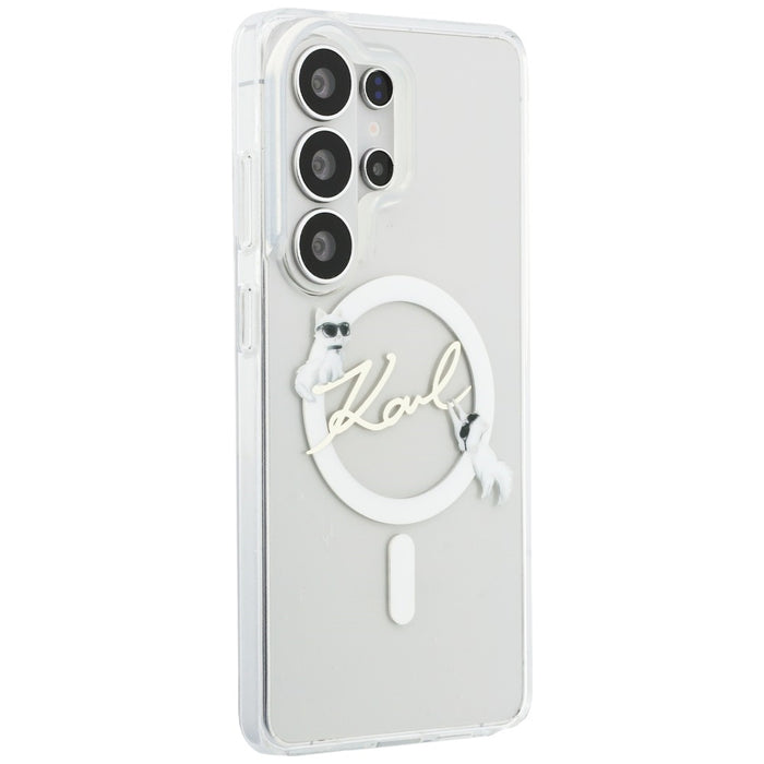 Кейс Karl Lagerfeld IML KC Script MagSafe за Samsung Galaxy S26 Ultra - прозрачен
