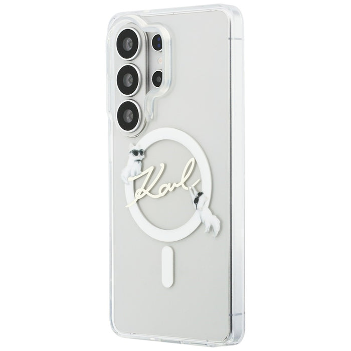 Кейс Karl Lagerfeld IML KC Script MagSafe за Samsung Galaxy S26 Ultra - прозрачен