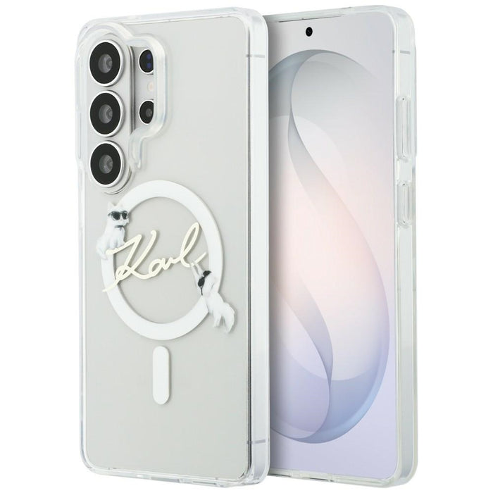 Кейс Karl Lagerfeld IML KC Script MagSafe за Samsung Galaxy S26 Ultra - прозрачен