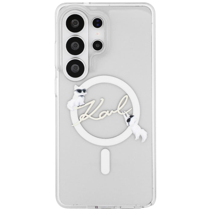 Кейс Karl Lagerfeld IML KC Script MagSafe за Samsung Galaxy S26 Ultra - прозрачен