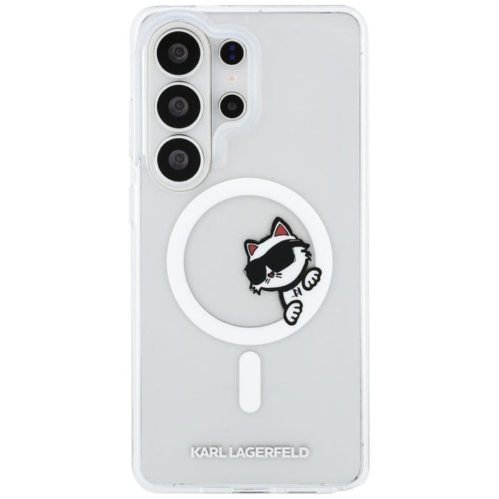 Кейс Karl Lagerfeld IML Peekaboo Choupette MagSafe за Samsung Galaxy S26 Ultra - прозрачен