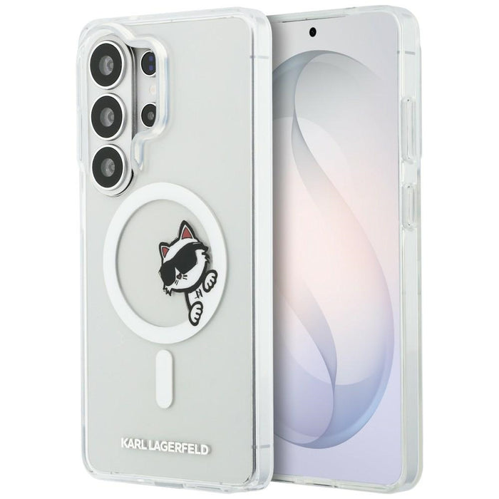 Кейс Karl Lagerfeld IML Peekaboo Choupette MagSafe за Samsung Galaxy S26 Ultra - прозрачен