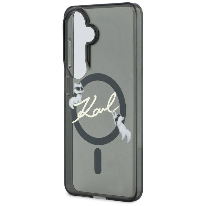 Кейс Karl Lagerfeld IML KC Script MagSafe за Samsung Galaxy S26 - черен