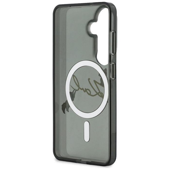 Кейс Karl Lagerfeld IML KC Script MagSafe за Samsung Galaxy S26 - черен