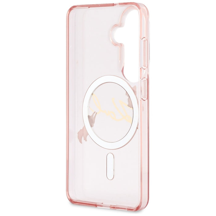 Кейс Karl Lagerfeld IML KC Script MagSafe за Samsung Galaxy S26 - розов