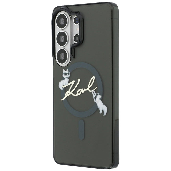 Калъф Karl Lagerfeld IML KC Script MagSafe за Samsung Galaxy S26 Ultra - черен