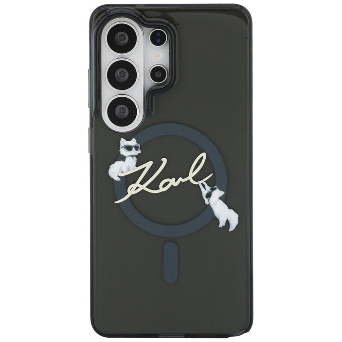 Калъф Karl Lagerfeld IML KC Script MagSafe за Samsung Galaxy S26 Ultra - черен