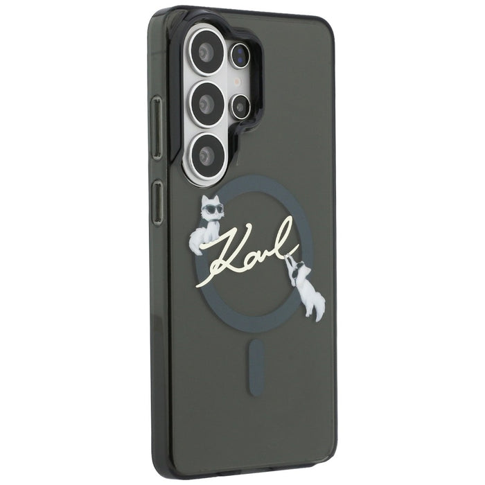 Калъф Karl Lagerfeld IML KC Script MagSafe за Samsung Galaxy S26 Ultra - черен