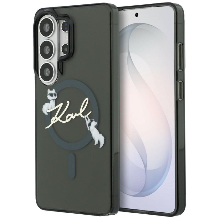 Калъф Karl Lagerfeld IML KC Script MagSafe за Samsung Galaxy S26 Ultra - черен
