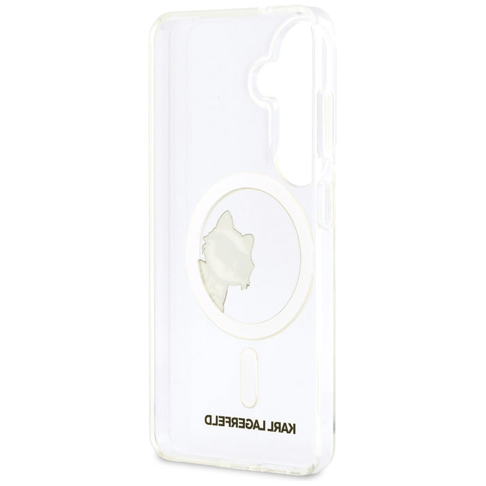 Кейс Karl Lagerfeld IML Peekaboo Choupette MagSafe за Samsung Galaxy S26 Plus - прозрачен