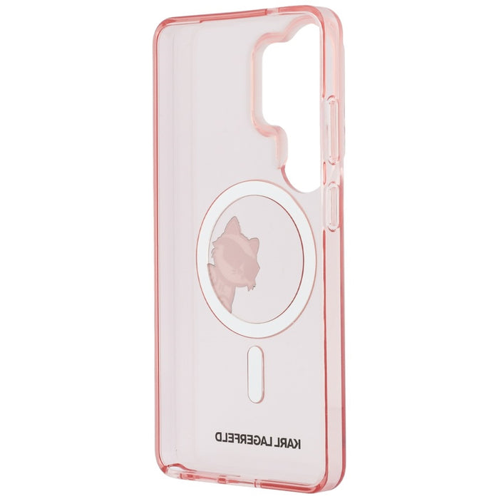 Кейс Karl Lagerfeld IML Peekaboo Choupette MagSafe за Samsung Galaxy S26 Ultra - розов