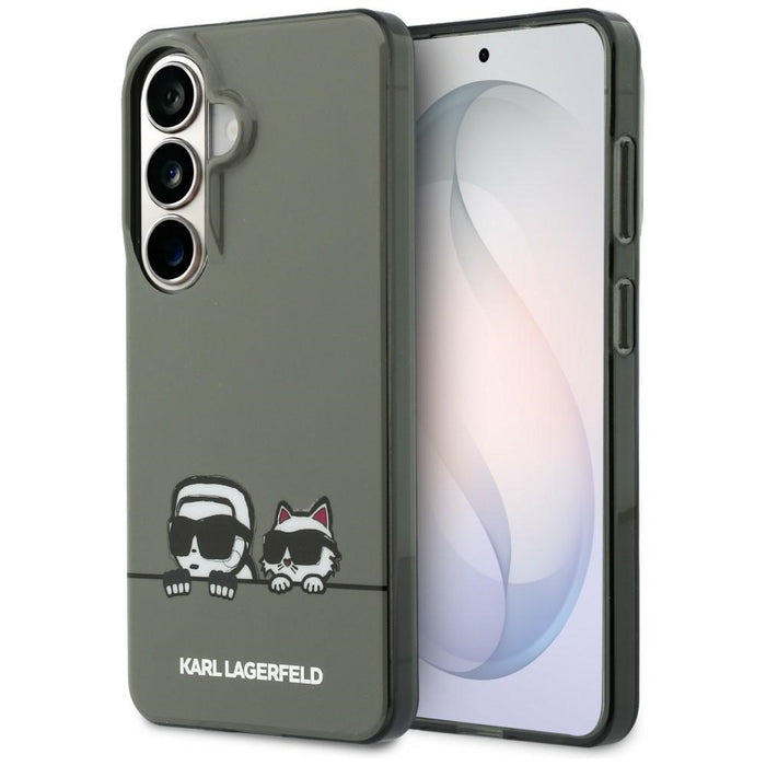 Кейс Karl Lagerfeld IML Peekaboo Karl&Choupette MagSafe за Samsung Galaxy S26 - черен