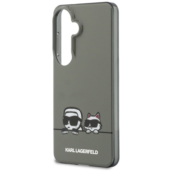 Кейс Karl Lagerfeld IML Peekaboo Karl&Choupette MagSafe за Samsung Galaxy S26 - черен