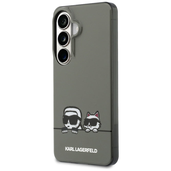 Кейс Karl Lagerfeld IML Peekaboo Karl&Choupette MagSafe за Samsung Galaxy S26 - черен