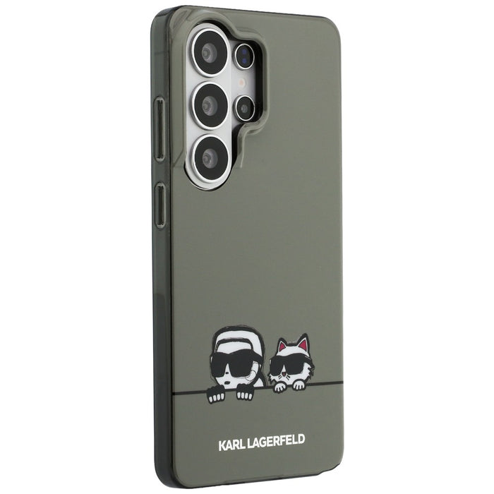 Кейс Karl Lagerfeld IML Peekaboo Karl&Choupette MagSafe за Samsung Galaxy S26 Ultra - черен