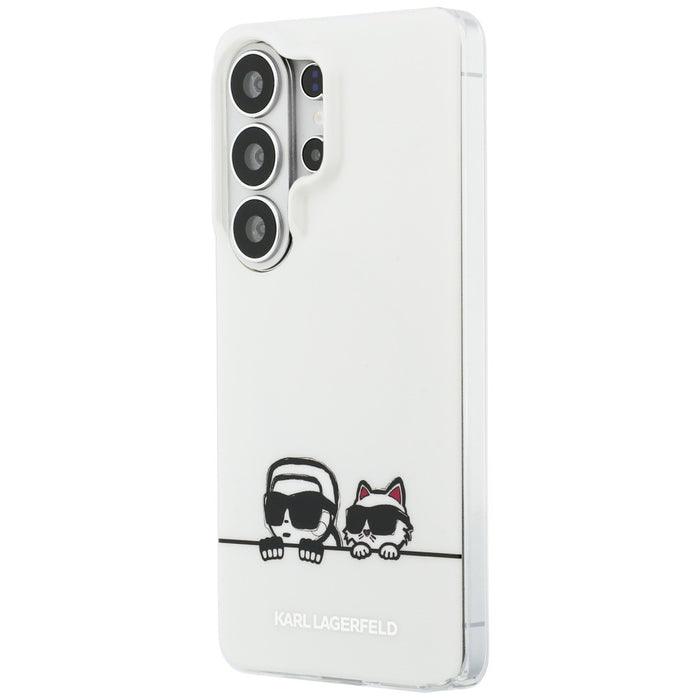 Кейс Karl Lagerfeld IML Peekaboo Karl&Choupette MagSafe за Samsung Galaxy S26 Ultra - прозрачен
