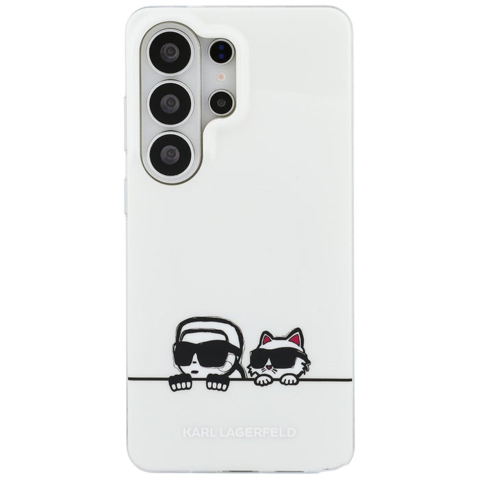 Кейс Karl Lagerfeld IML Peekaboo Karl&Choupette MagSafe за Samsung Galaxy S26 Ultra - прозрачен