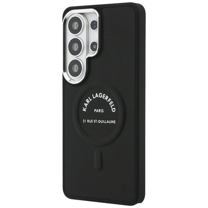 Калъф Karl Lagerfeld Embossed Ring RSG Logo MagSafe за Samsung Galaxy S26 Ultra - черен