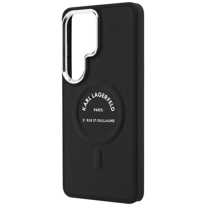 Калъф Karl Lagerfeld Embossed Ring RSG Logo MagSafe за Samsung Galaxy S26 Ultra - черен