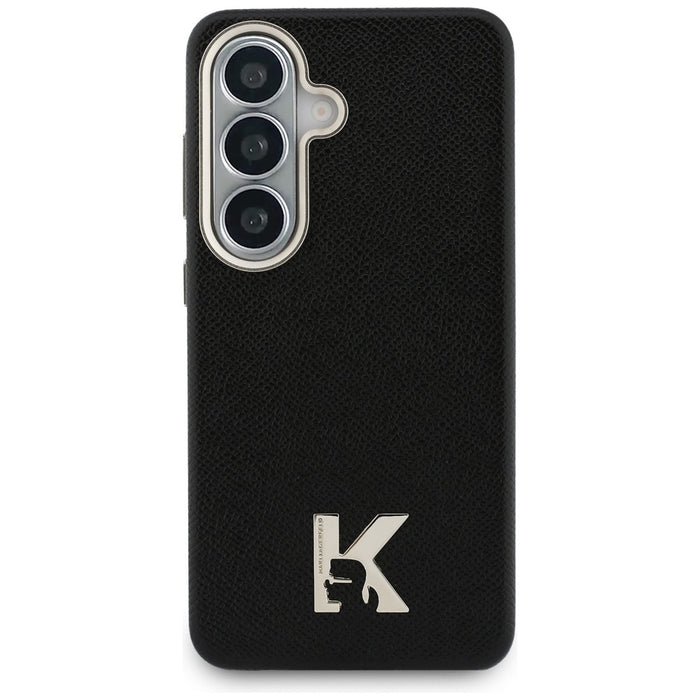 Кейс с метално лого на Karl Lagerfeld K MagSafe за Samsung Galaxy S26 - черен
