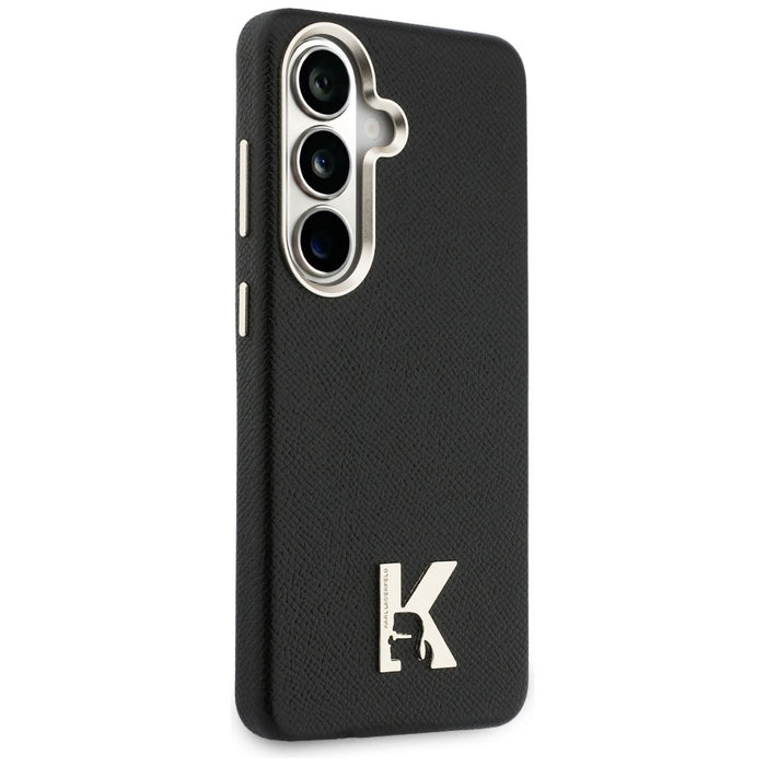 Кейс с метално лого на Karl Lagerfeld K MagSafe за Samsung Galaxy S26 - черен