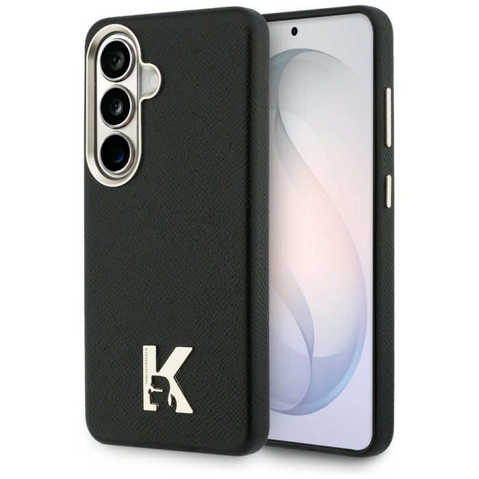 Кейс с метално лого на Karl Lagerfeld K MagSafe за Samsung Galaxy S26 - черен