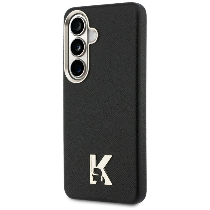 Кейс с метално лого на Karl Lagerfeld K MagSafe за Samsung Galaxy S26 - черен