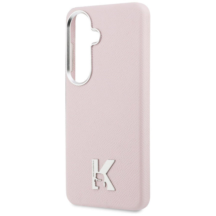 Кейс с метално лого на Karl Lagerfeld K MagSafe за Samsung Galaxy S26 - розов