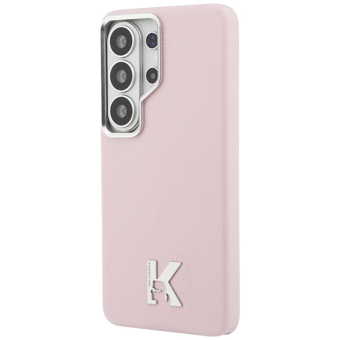 Кейс с метално лого на Karl Lagerfeld MagSafe за Samsung Galaxy S26 Ultra - розов