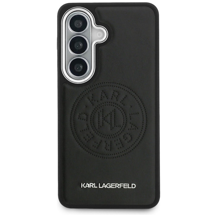 Перфориран калъф Karl Lagerfeld KL MagSafe за Samsung Galaxy S26 - черен