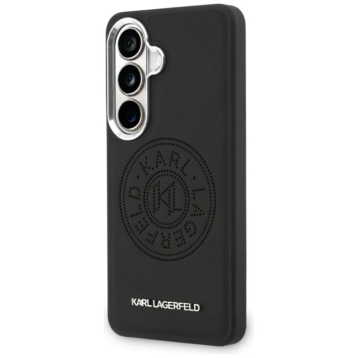 Перфориран калъф Karl Lagerfeld KL MagSafe за Samsung Galaxy S26 - черен