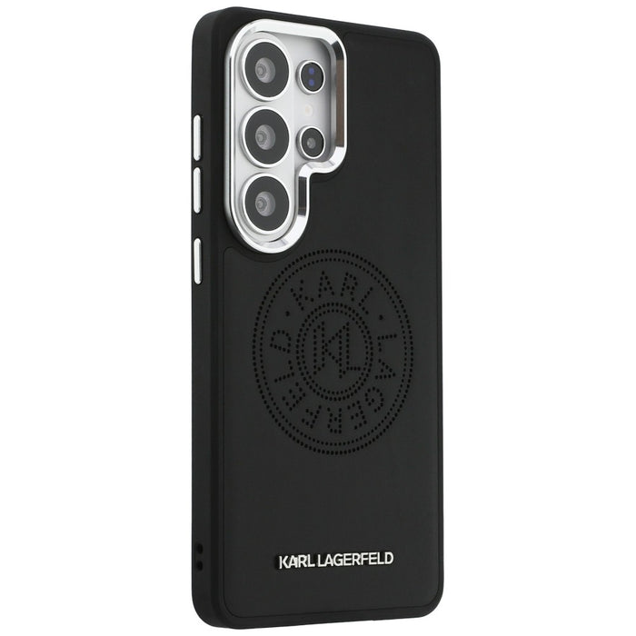 Перфориран калъф Karl Lagerfeld KL MagSafe за Samsung Galaxy S26 Ultra - черен