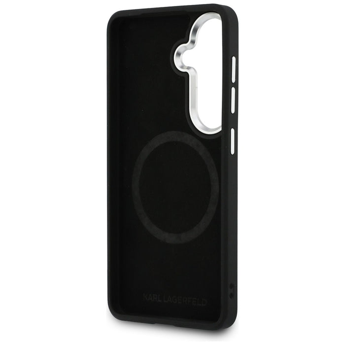 Перфориран калъф Karl Lagerfeld KL MagSafe за Samsung Galaxy S26+ - кафяв