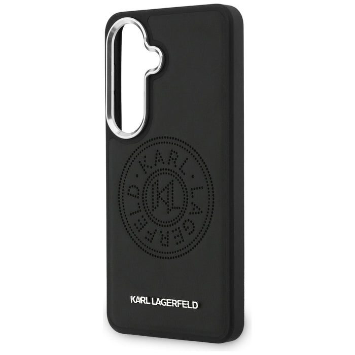 Перфориран калъф Karl Lagerfeld KL MagSafe за Samsung Galaxy S26+ - черен
