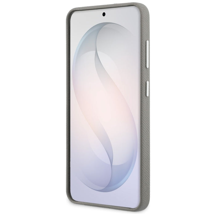 Метален калъф Karl Lagerfeld Saffiano Double Heads за Samsung Galaxy S26 - сребрист