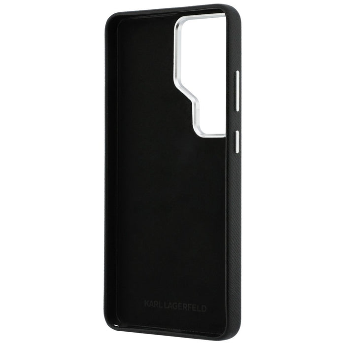 Метален калъф Karl Lagerfeld Saffiano Double Heads за Samsung Galaxy S26 Ultra - черен